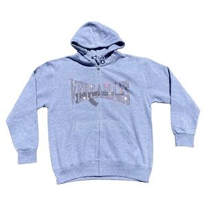 Versailles Rhinestone AK-47 Grey Zip-up